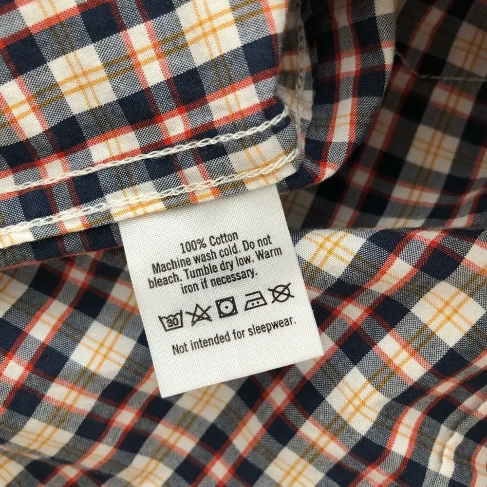 Janie and Jack long sleeve plaid shirt red blue yellow